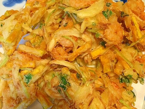 サクッさく☆えびと野菜のかき揚げ